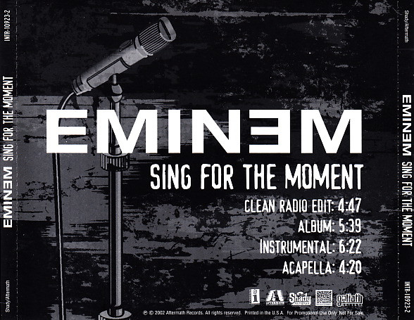 EMINEM - Sing for the Moment